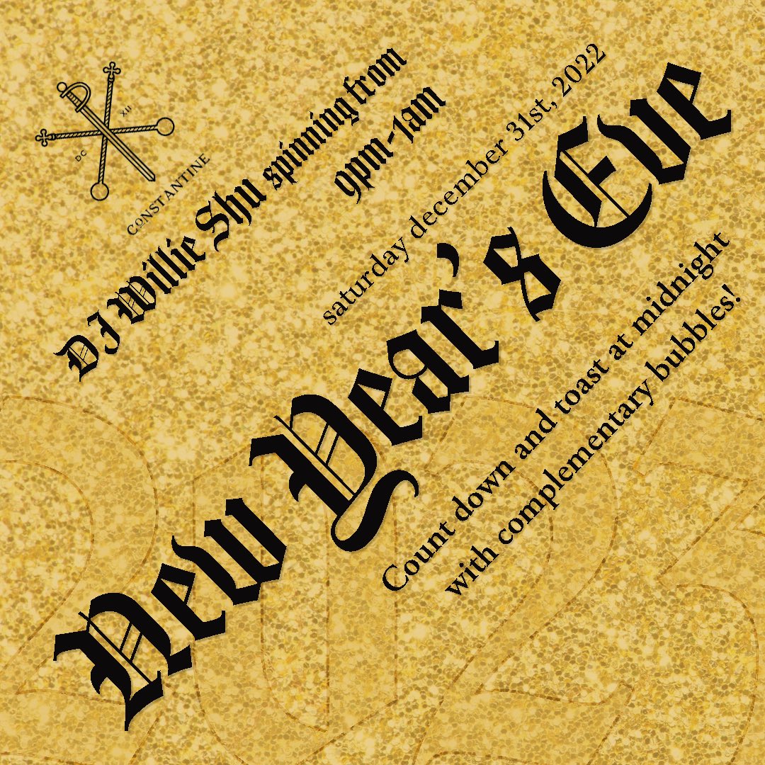 Tonight. Me. <a href="/ConstantineMpls/">Constantine</a> 
9pm. No cover. 
Complimentary bubbles at midnight.