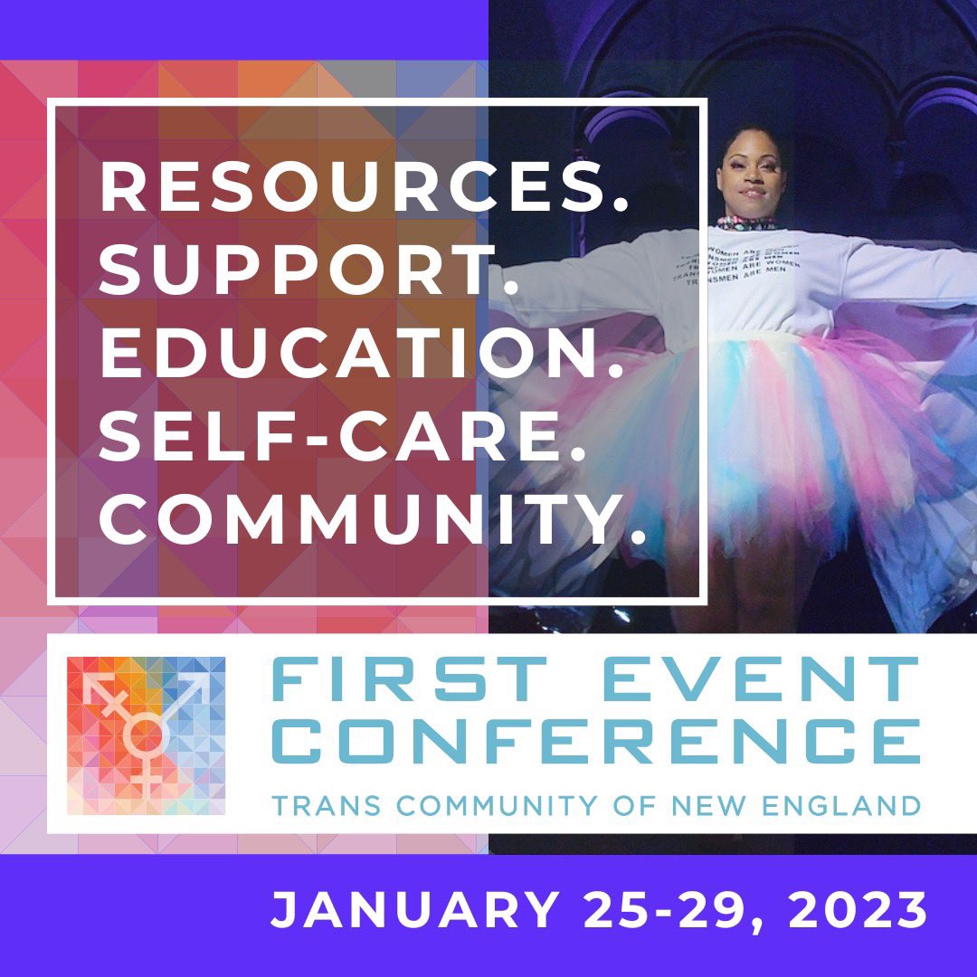 For over 42 years First Event has been serving the New England Trans community. First Event 2023 is January 25-29 at the Boston Park Plaza. Don’t miss the first full conference since 2020! Register here: whova.com/portal/registr…