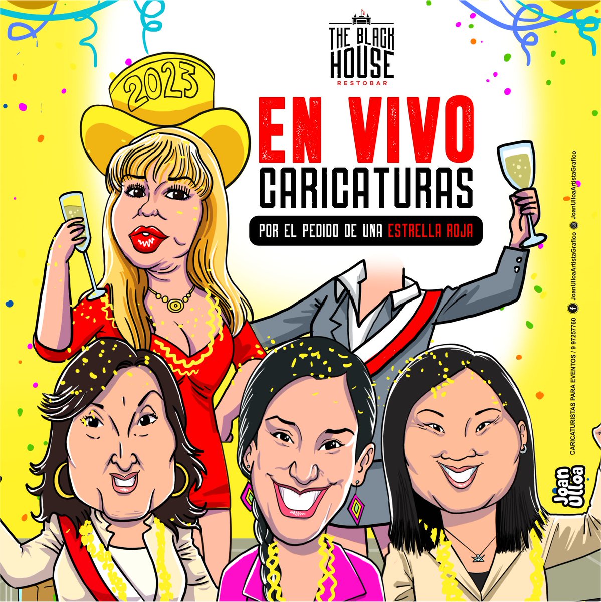 tbh_oficial's tweet photo. Hoy no es un día cualquiera!
HOY ES NOCHE DE CARICATURAS
Llévate una con tu propia Banda presidencial con el pedido de una #EstrellaRoja e inicia 2023 como un nuevo mandatario 😎
#tbh #fiestadeañonuevo #sinplanes #miraflores #añonuevo #añonuevoenlima #fiesta2023 https://t.co/OMNn8DCZRT
