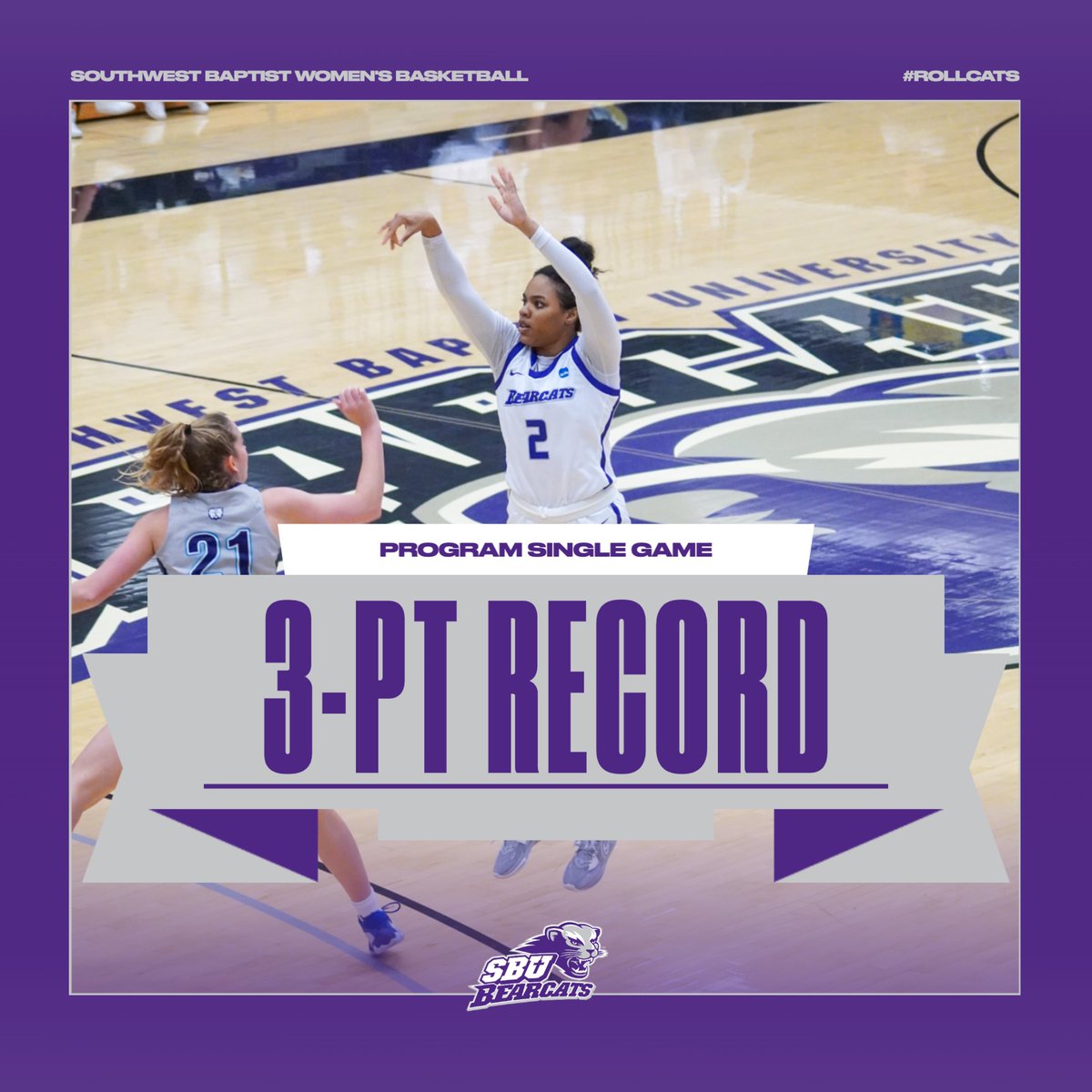 sbubearcats's tweet photo. 🚨 RECORD 🚨

SBU women's basketball breaks their programs single game 3-point record with 19 made 3-pointers!!! #RollCats @SBUbearcatsWBB https://t.co/wjjSxJE8Y5