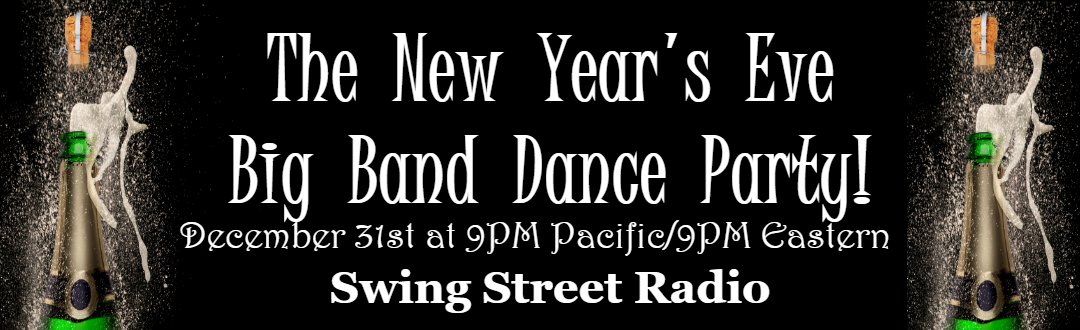 There's no better way to ring in the new year than by listening to Guy Lombardo play "Auld Lang Syne" at the stroke of midnight.  Enjoy an evening of big band music tonight on Swing Street Radio! swingstreetradio.org