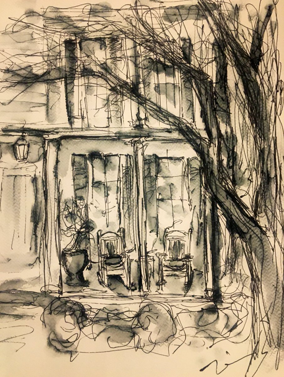 zim2918's tweet photo. White chairs on the porch https://t.co/S105loFYEY