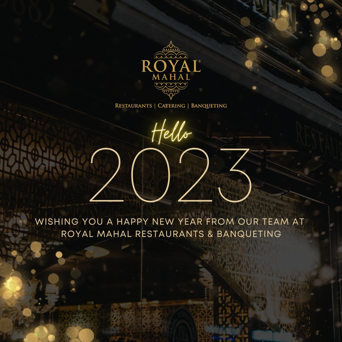 royalmahal_'s tweet photo. HAPPY NEW YEAR from all of us at Royal Mahal! We've got some incredible things in store for you in 2023. We can't wait to share them with you!! ✨

#newyear2023 #royalmahal #london https://t.co/2dVdgpjMTL