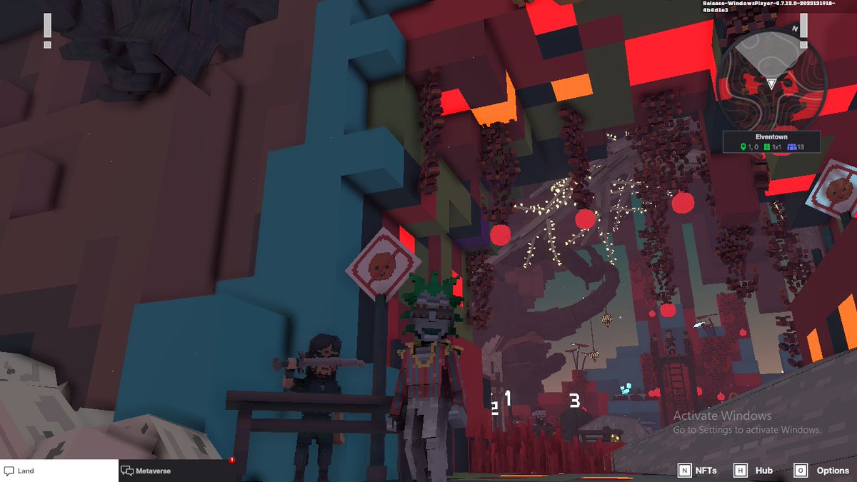 SoulLimeyt's tweet photo. @TheSandboxGame I found one of the "No smile allowed" signs in Elventown!😐 I participated in the #SeasonsGreetingsTSB challenge for a chance to win an NFT! https://t.co/Cv27tIF98d
