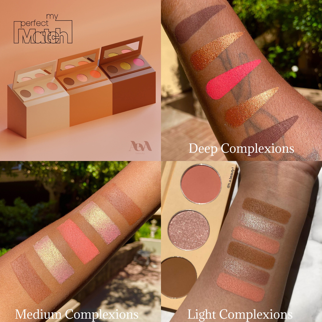 aevabeautyllc's tweet photo. As seen in VOGUE, a 3-in-1 complexion perfection! ✨

These palettes come in three shades that complement deep, medium, and light skin tones. 💞  contain three mega pans to contour/bronze, blush, and highlight the cheeks giving glowing warmth and colors. https://t.co/OjX1en0rMs