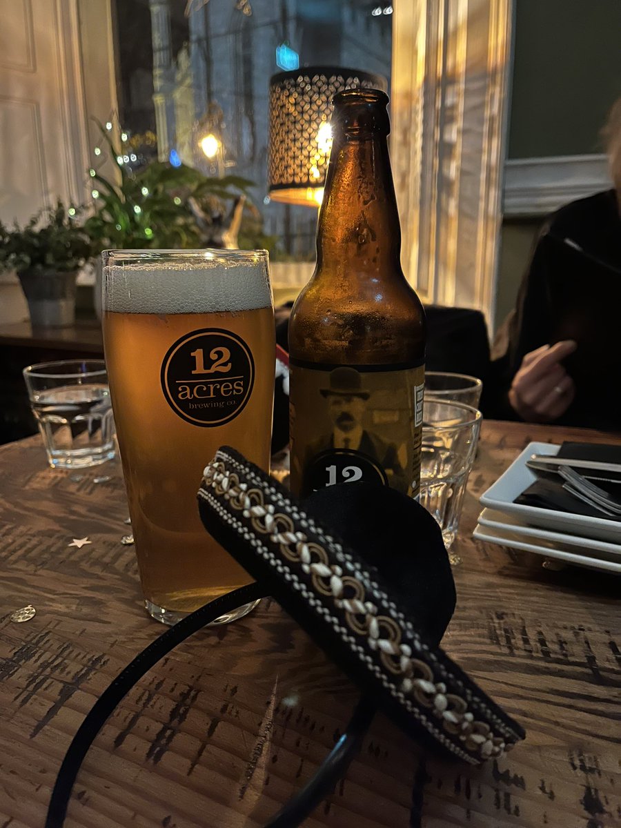 MrKeithConnolly's tweet photo. A very happy new year to all! Ending the year with a tasty @12acresbrewing #PaleAle &amp; tapas! All the best for 2023! https://t.co/XjZxlCDPBI