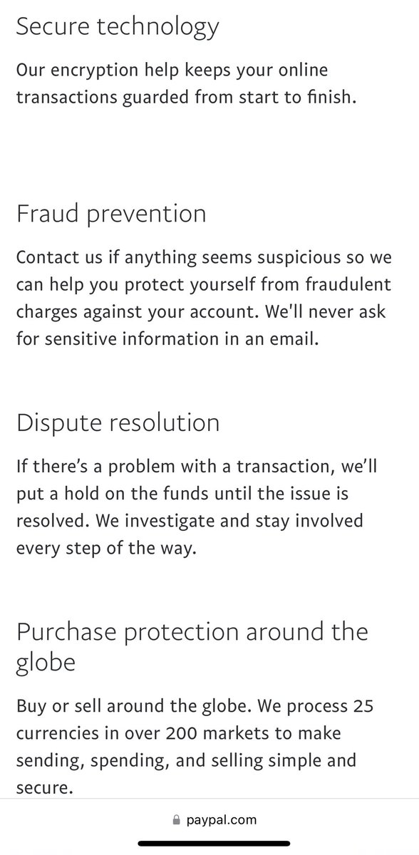KumarNavaneet20's tweet photo. @PayPal selling on fraud protection and dispute vs reality.
After disputing unauthorized transaction within an hour here is what you get from Paypal. Paypal relies on mercy of merchant to protect its customer against fraud/unauthorized transaction. https://t.co/FwJwUvwexn