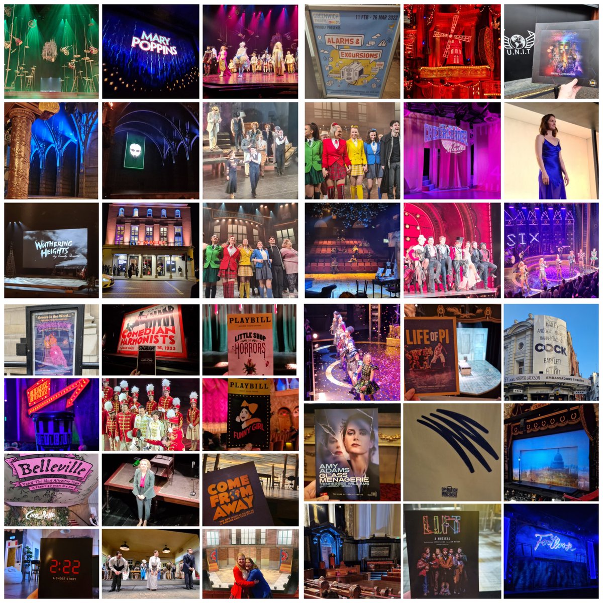katespalmtree's tweet photo. I saw 100 shows in 2022 (and spent far too much money) https://t.co/AZpyB3eFWc