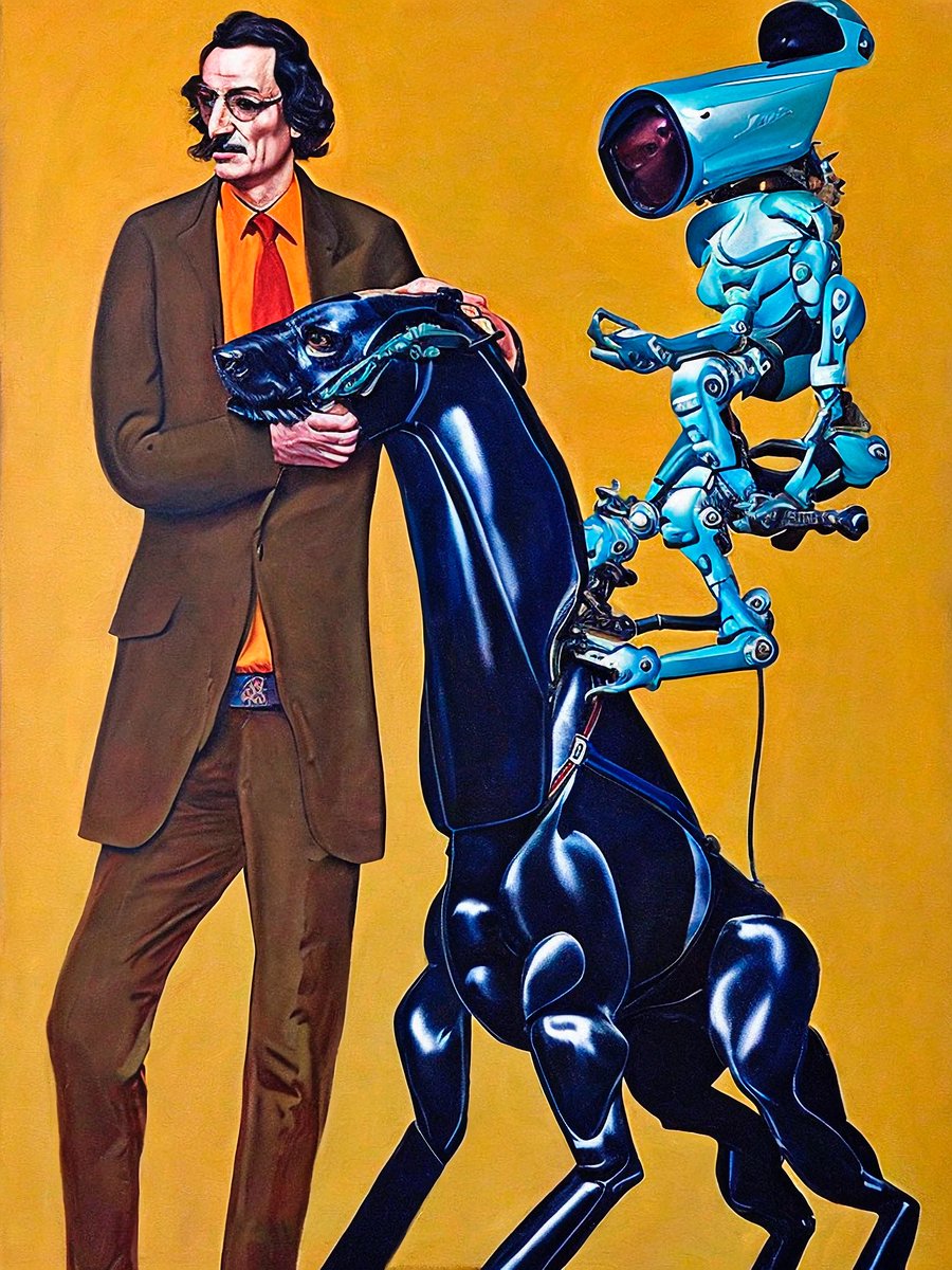 RogerHaus's tweet photo. 🔻 Flesh &amp; Steel #5🔺

Welcome to discovert my new AI Collaborative collection on @foundation. Welcome to the wild and wacky world of "Flesh and Steel"! 
 
0.11 ETH (1/1) LINK BELOW 🔽

#rogerhaus #aiart #aiartist #salvadordali #cyborgs https://t.co/IL1QQwAZa3
