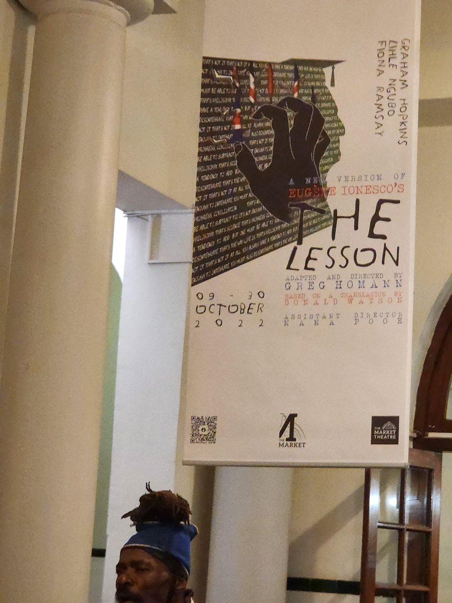 raitlhwane's tweet photo. THE LESSON. Market Theatre. October 2022. https://t.co/nbqkRpUN4O