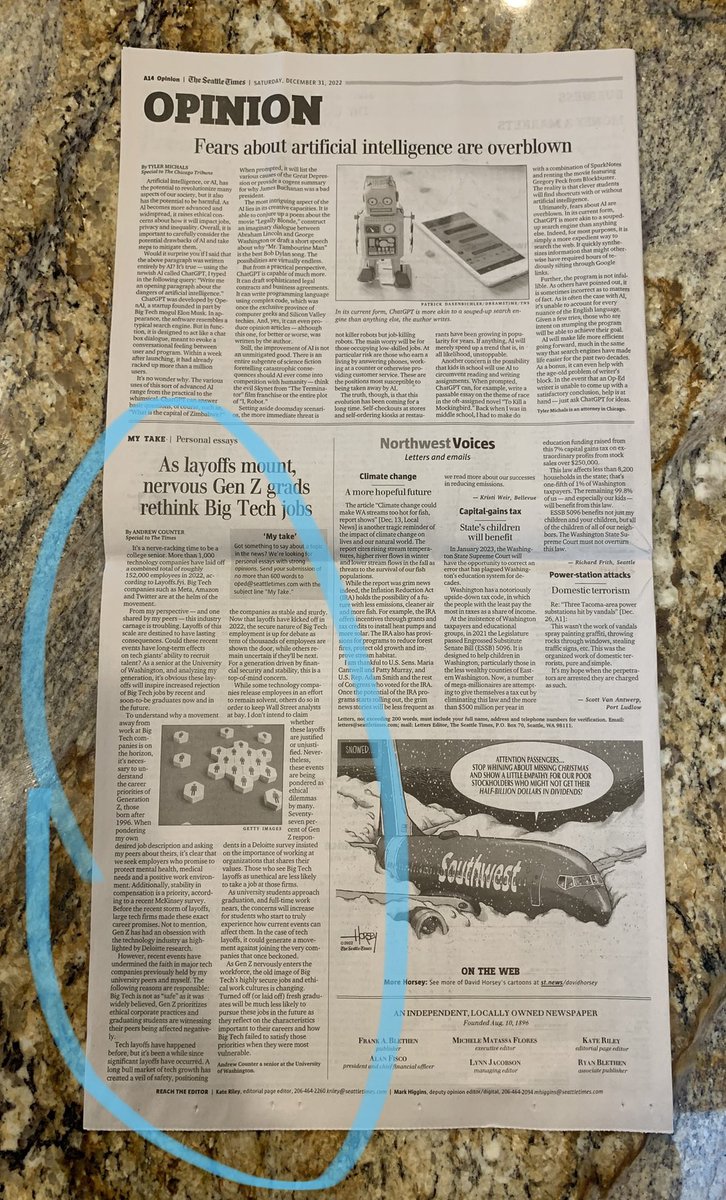 AndrewCounterr's tweet photo. Made it in the @seattletimes this morning! https://t.co/l5he4HAmor