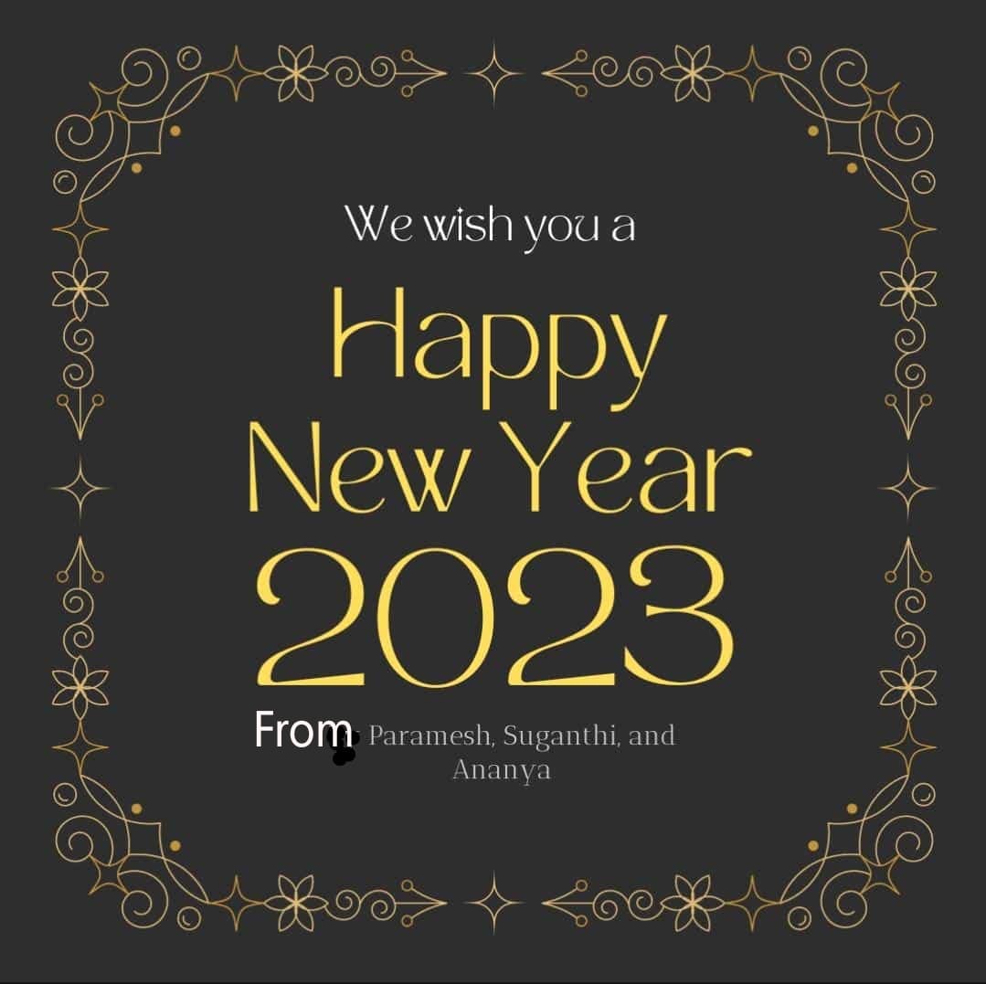 parameshmurali's tweet image. Happy New Year 2023!