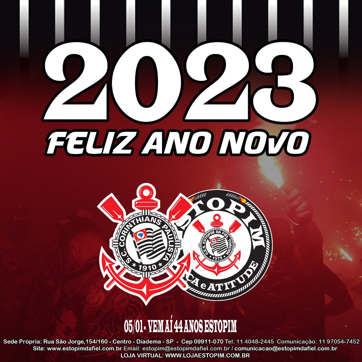 estopimdafiel's tweet photo. Desejamos a toda a nação corinthiana um Feliz Ano Novo.
Em 2023, "é nois di novo” 💣
#Corinthians
#EstopimDaFiel
#Estopim https://t.co/RZN2F1xsVx