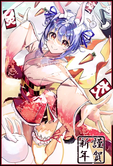 #ぺこらーと  あけましておめでとうございます!うさぎ年=ぺこちゃんの年 今年もよろしくお願いいたします 