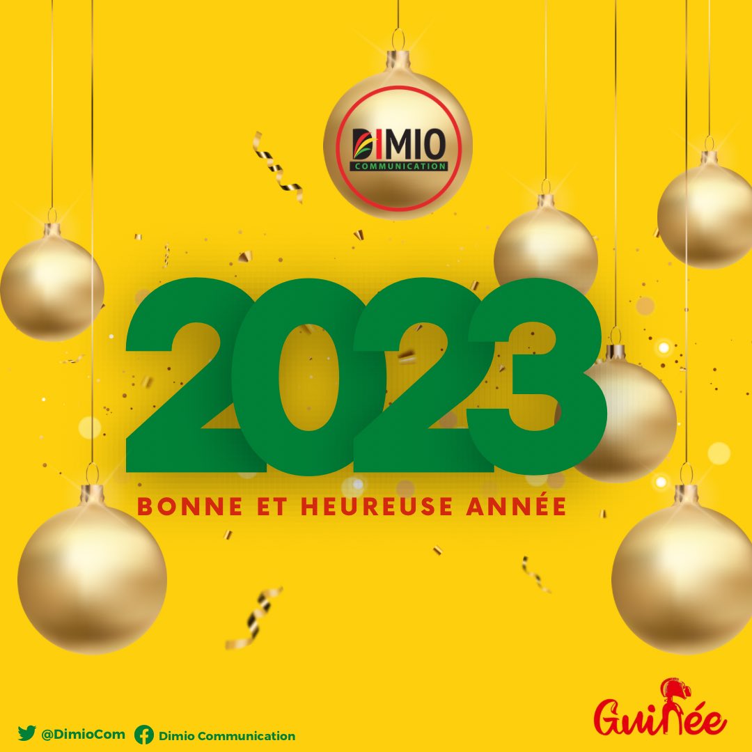 DimioCom's tweet photo. Toute l’équipe de 𝐃𝐈𝐌𝐈𝐎 𝐂𝐎𝐌𝐌𝐔𝐍𝐈𝐂𝐀𝐓𝐈𝐎𝐍 vous souhaite une très bonne année 2023. Satisfactions personnelles et réussites professionnelles.
#DimioCom https://t.co/dgIjGH4Thw