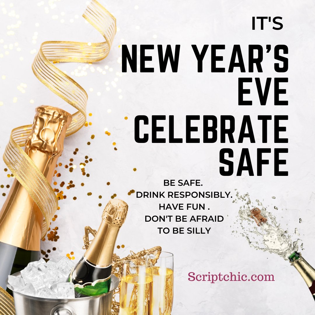 TheScriptChic's tweet image. Always a great night to party at home or out.
Be safe. Wishing for a better year to come.
#writingcommunity #newearseve #scriptchic