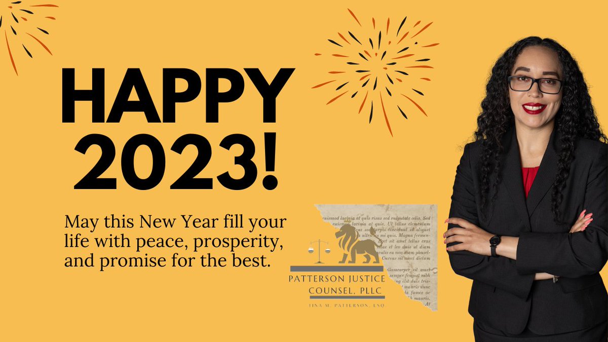 PJusticeCounsel's tweet photo. Special New Year's Message from Attorney Tina Patterson - https://t.co/uz3Dduz2S5 https://t.co/A7R5kgrcZD