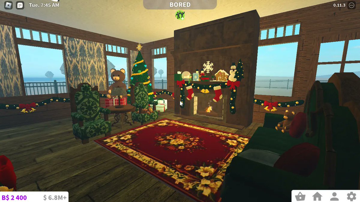 vvcce_gaming's tweet photo. I did a living room for Christmas srry it's a little late. If u have any suggestions to improve my build I would love to hear them!#bloxburgbuilds @RBX_Coeptus @itsFloatie @FroggyHopz_RBLX @fruitmcnare https://t.co/iYixTF2F6o