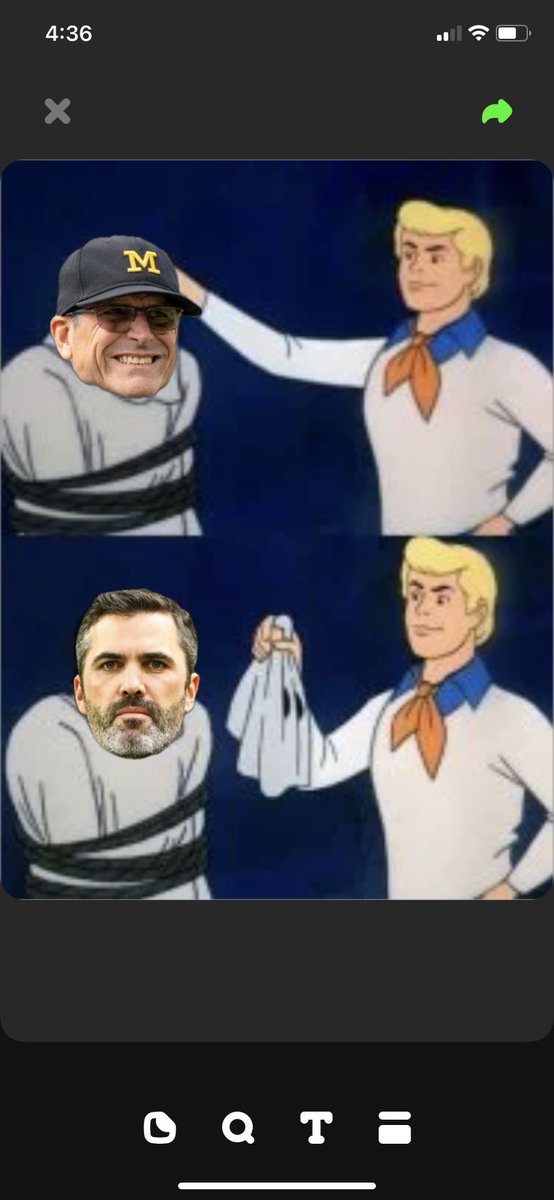 DollarDogNick's tweet photo. Michigan ran a double reverse pass on 4th and goal, then threw a pick-6 with their power running game… https://t.co/pFD4QWGcmo