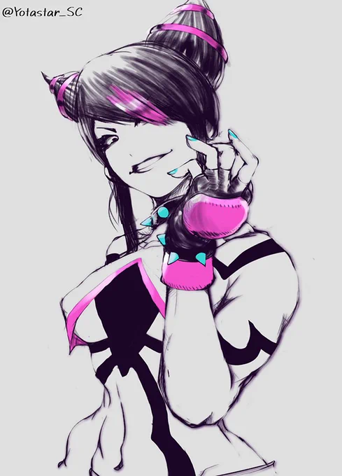 ジュリさん元旦バースディ(◎ω∪)去年描いた絵ですけど。#ジュリ生誕祭 #JuriHan 
