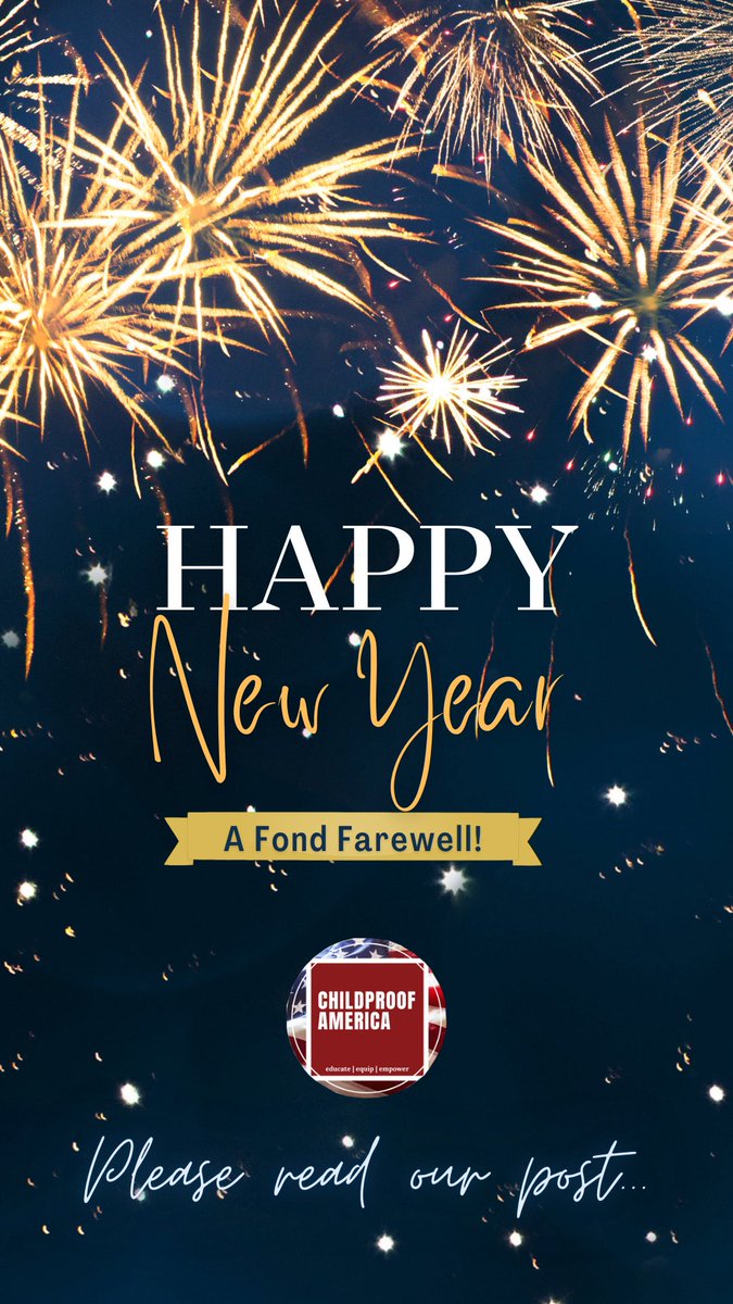 ChildProofUSA's tweet photo. Happy New Year and a fond farewell!
Incase you missed our newsletter announcement this morning, please read our post. 
-
From all of us here at Childproof America - we wish you and your family a very happy &amp; blessed 2023! 
🎉❤🎉❤
-
Signing off. https://t.co/6Eads34f7b