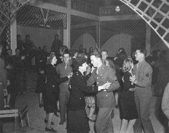 US Army celebrating New Year's Eve 1942/43 in Casablanca, French Morocco.  May 2023 bring good heath and peace around the world. #HappyNewYear #NewYearsEve #WWII #vintagephoto #USArmy #ArmyNurse #ANC