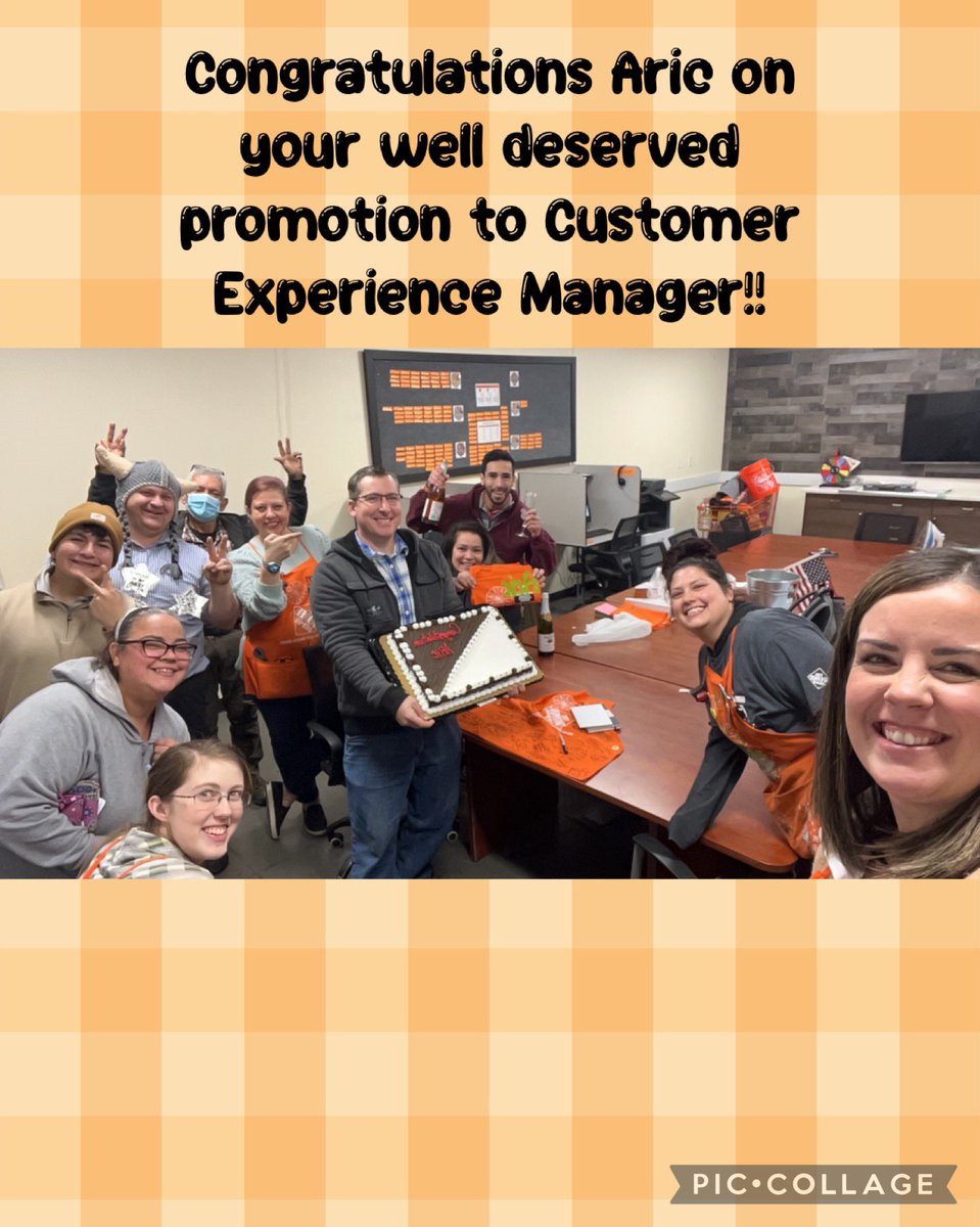 Super excited for Aric on his promotion to Customer Experience Managers! We will miss you!! #Sublim4409 #PacNorthProud @JFields_THD @PaolaUribe408 @JenSpeers26