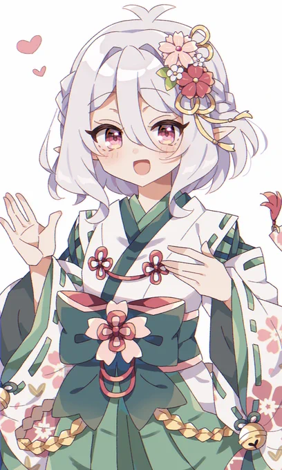 晴れ着コッコロちゃんあけましておめでとうございます!今年もよろしくお願い致します #プリコネR 