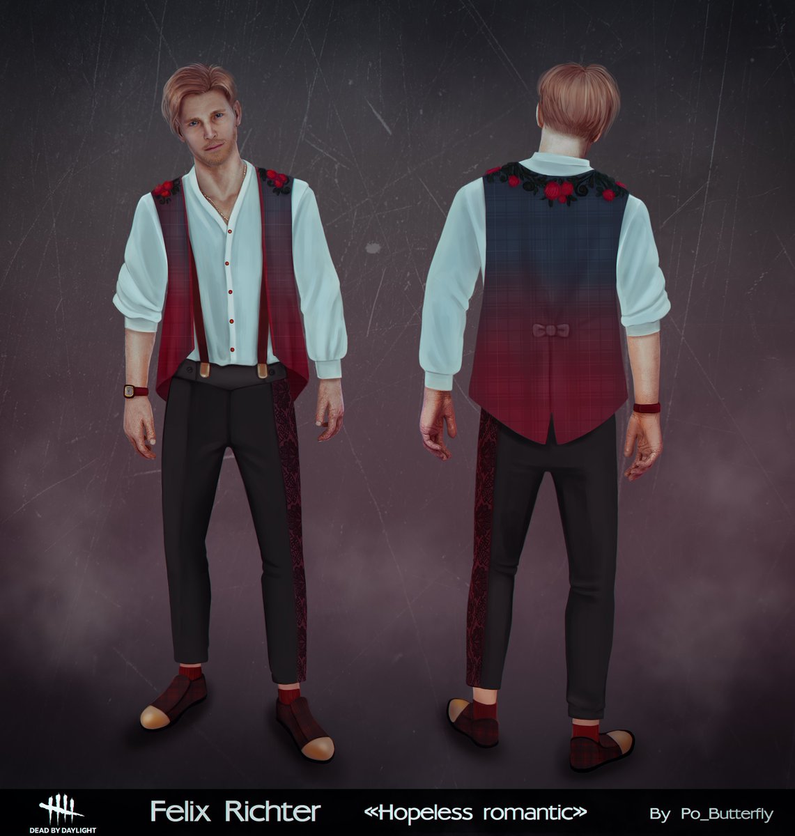 Hello, it's me, with Felix Richter skin concept, for Vain Valentine collection🥰💗
#DeadByDaylight #Dbdart #Dbdfanart #Dbdconceptart #FelixRichter