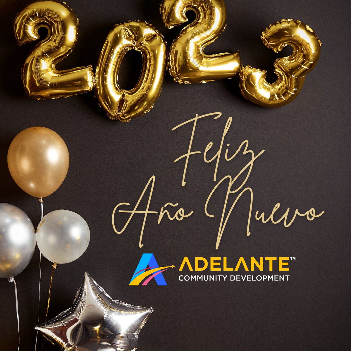 adelantecd's tweet photo. A nombre de todos en Adelante Community Development a toda nuestra comunidad les Deseamos en este próximo año salud y prosperidad y para todos un grandioso y exitoso Año Nuevo 2️⃣0️⃣2️⃣3️⃣ 

De todo corazón les agradecemos su cariño y el apoyo. https://t.co/rji9lPTutS