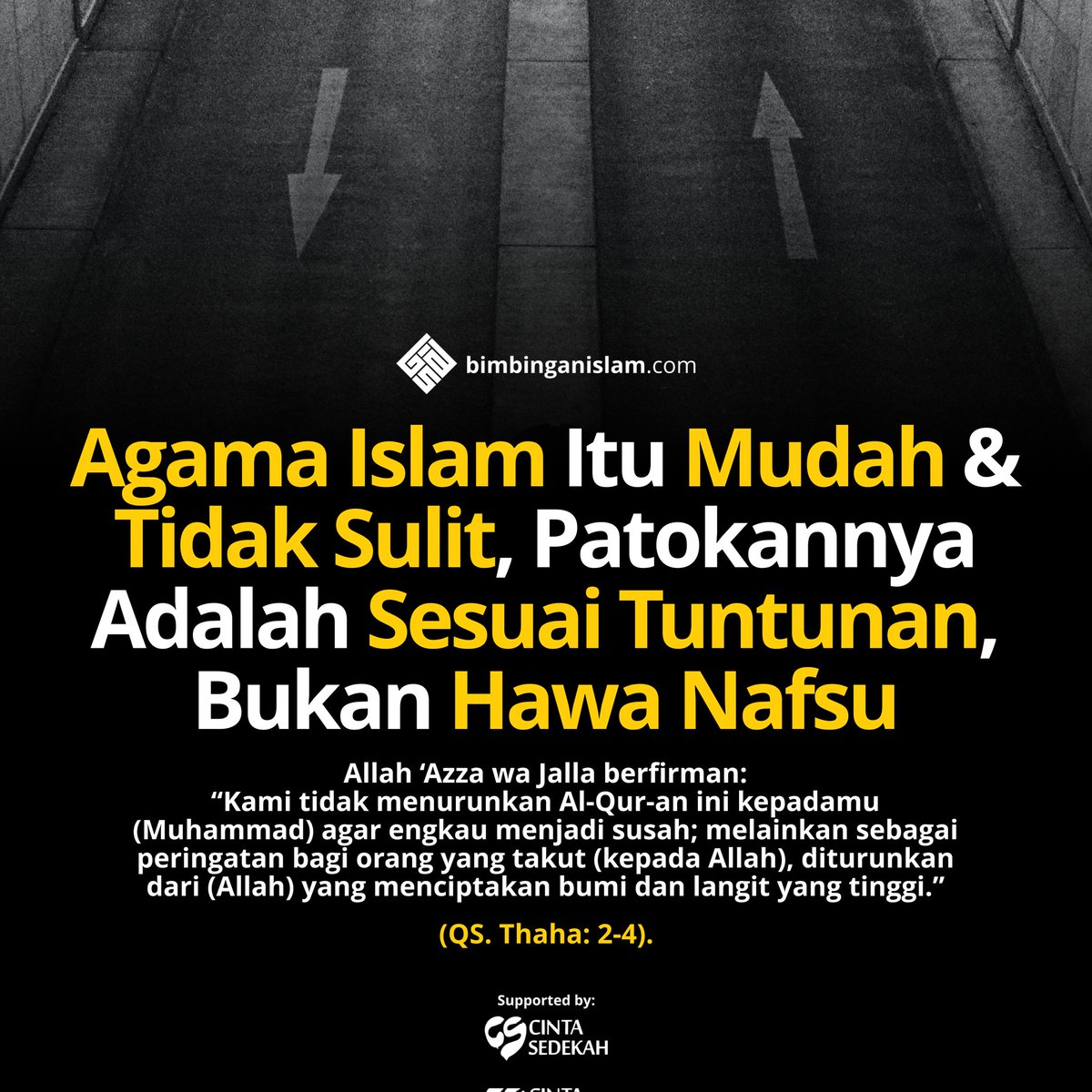 bimbingan_islam's tweet photo. Agama Islam Itu Mudah Dan Tidak Sulit, apatokannya Adalah Sesuai Tuntunan, Bukan Hawa Nafsu     

__________________
https://t.co/sQ7FFy6rYd | Follow IG, FB, TWT, TG, YT : Bimbingan Islam https://t.co/5SJsV44hY1