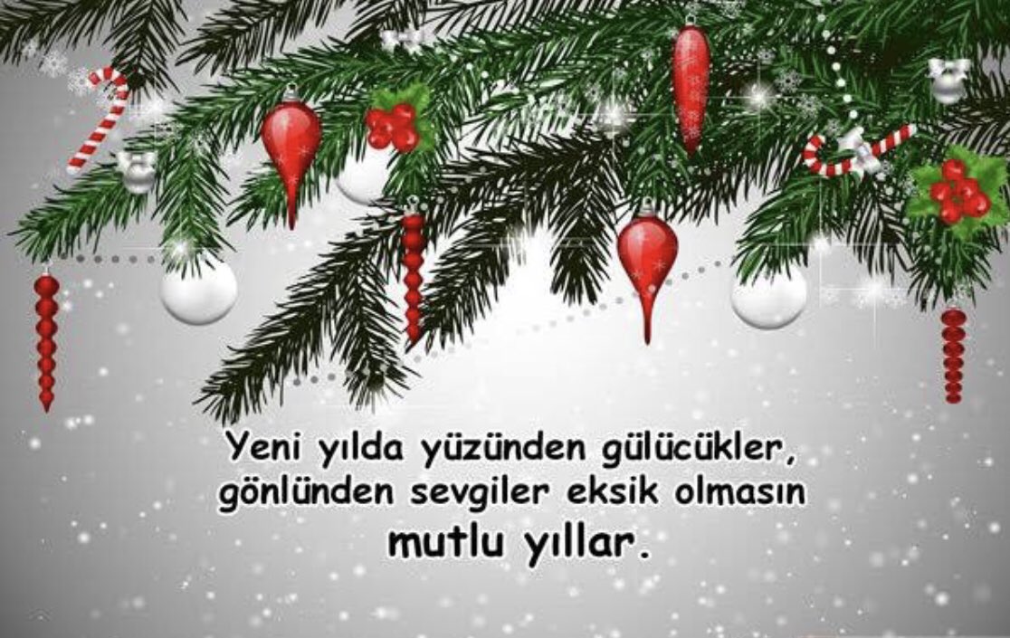 Herkese iyi yıllar dostlar
