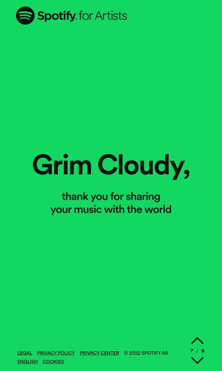 grim_cloudy918's tweet photo. My 2022 Spotify Wrapped left me in awe. I truly appreciate y'all and 2023, I'll be giving y'all a whole lotta good music I promise.
Special thanks to @Dittomusic for distributing my music and getting it to platforms that I never imagined that my music would ever be on
918🖤 https://t.co/1XXVVLosuN