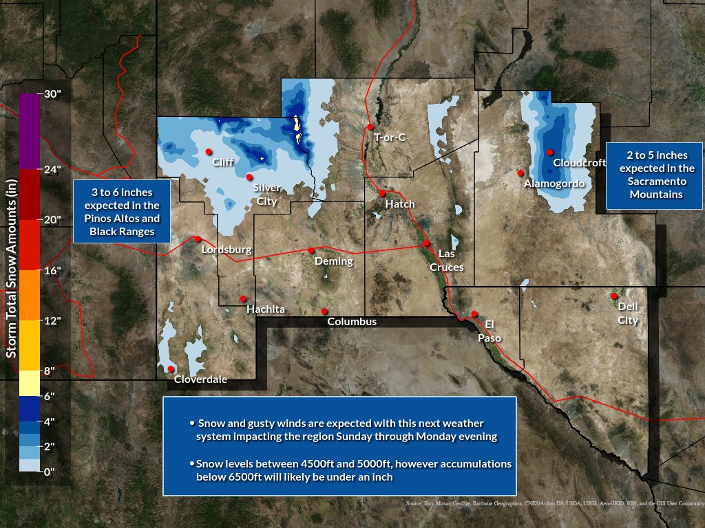 NWS El Paso on Twitter "The next weather system is on track to be with the desert SW for the