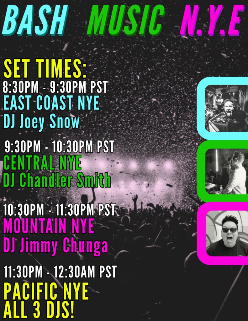 Set times below: