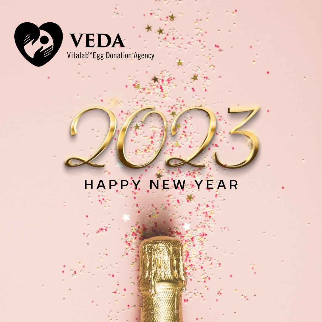 HAPPY NEW YEAR!!!!! 
We believe 2023 will be a great year. 
veda.co.za 
#newyear #happynewyear #newyear2023 #newyearsday #january2023 #eggdonor #donoreggs #eggdonation #eggdonationagency #miracle #giftoflife #hope #blessing #newyeargoals #newyearresolution