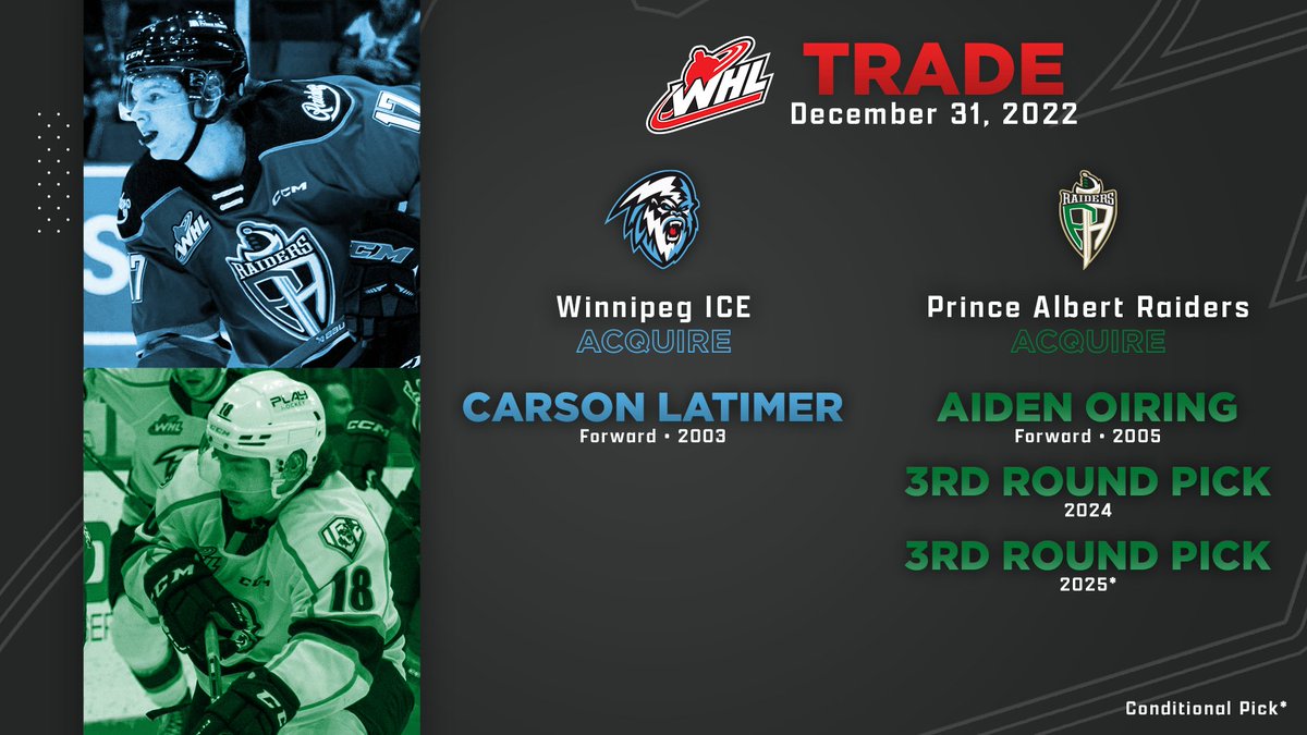 The WHL on Twitter "ICYMI The WHLWpgICE have acquired Senators