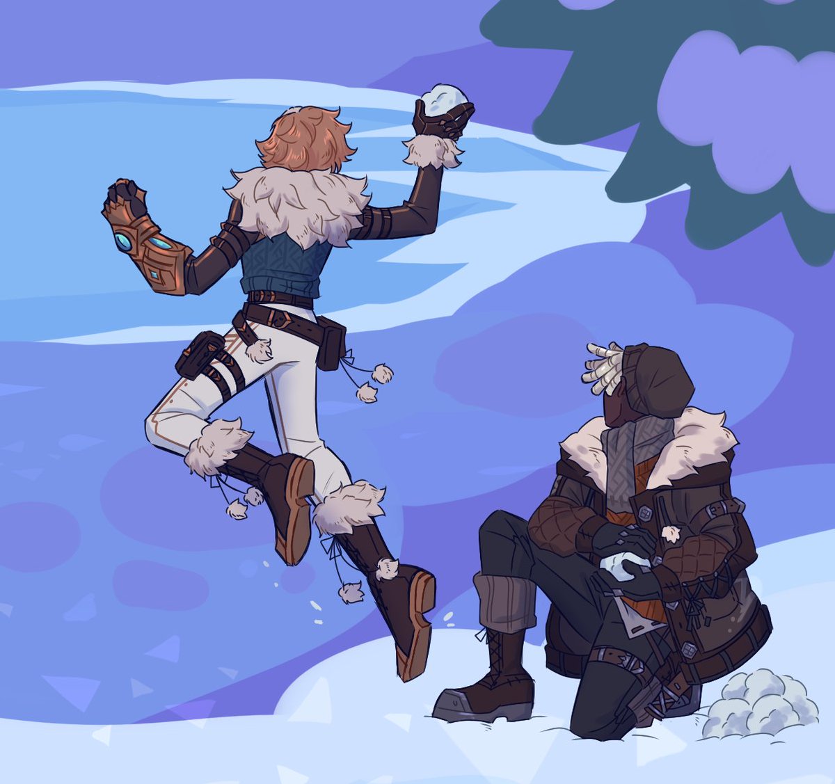 _another_tina_'s tweet photo. Sketches and close up of the designs I made for #Riftmas 
I was just Ezreal artist first, Ekko's design was a last minute thing that's why I just used his ghosthunter model and sketched over it https://t.co/GL1UV4QFQr