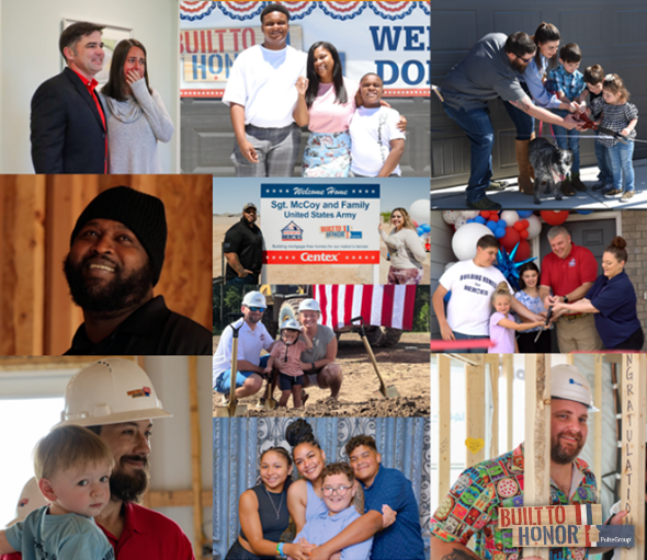 In 2022, we awarded 10 mortgage-free #BuiltToHonor homes to deserving veterans and Gold Star family members in South Carolina, Texas, New Jersey, Tennessee, Florida and Arizona, along with our milestone 75th home in Dallas. We're looking forward to 2023! 🏠🎉#HappyNewYear