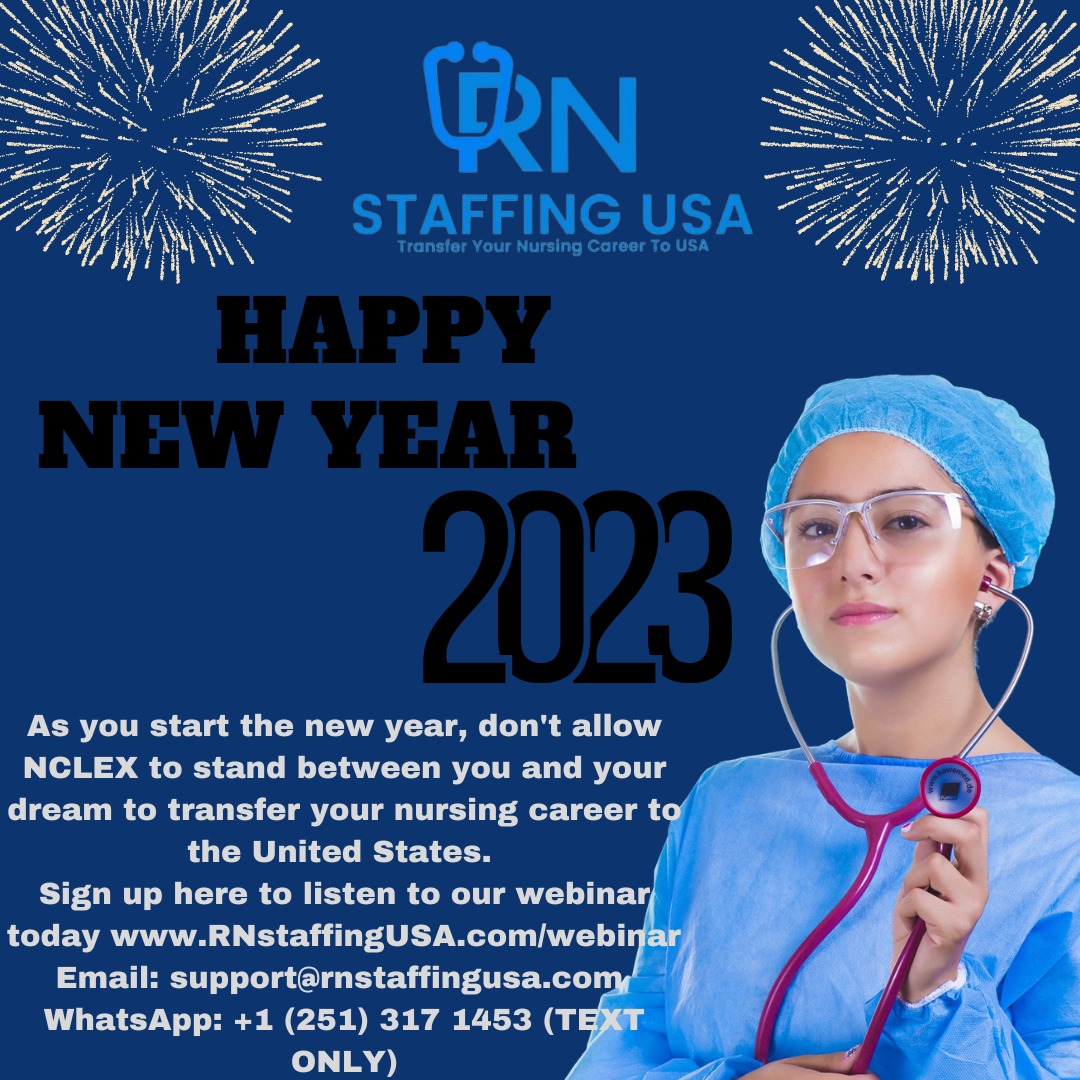 Happy new year 2023
#nurse
#nursingopportunity
#USAnursing