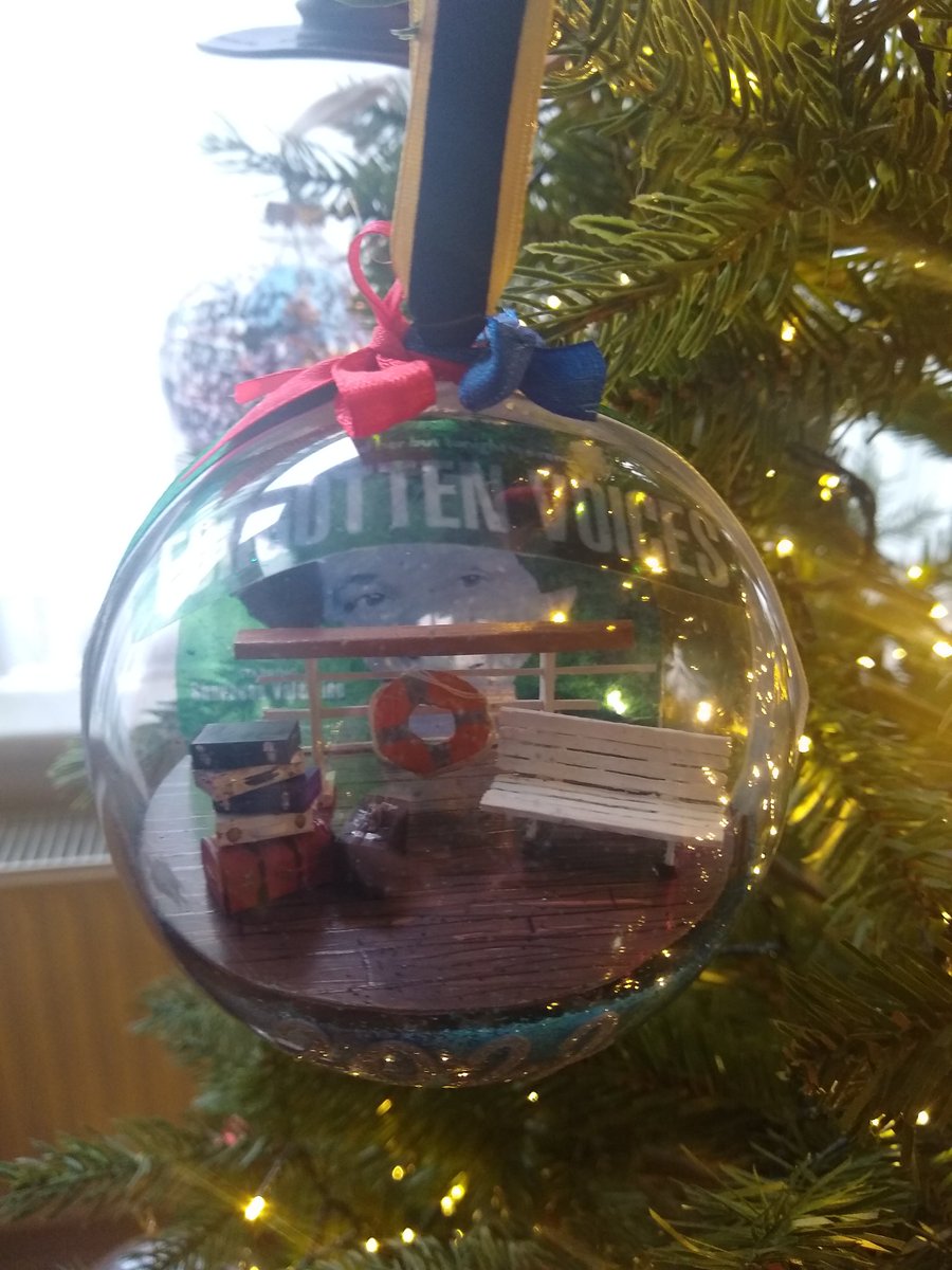 Happy New Year. Thanks to everyone who supported the tour of Forgotten Voices. Our set designer even created a special Christmas bauble -such a talent Mary Frances <a href="/ShakespeareNP/">Shakespeare North Playhouse</a> <a href="/tbtlake/">Theatre by the Lake</a> <a href="/ManCathedral/">Manchester Cathedral</a> <a href="/guardian/">The Guardian</a> <a href="/theBBTAs/">Black British Theatre Awards</a> <a href="/_TownAndGown/">Town and Gown Pub & Theatre</a> <a href="/WhatsOnStage/">WhatsOnStage</a> <a href="/luvblktheatre/">Lovers of Black Theatre</a> <a href="/CASCambridge/">African Studies</a>