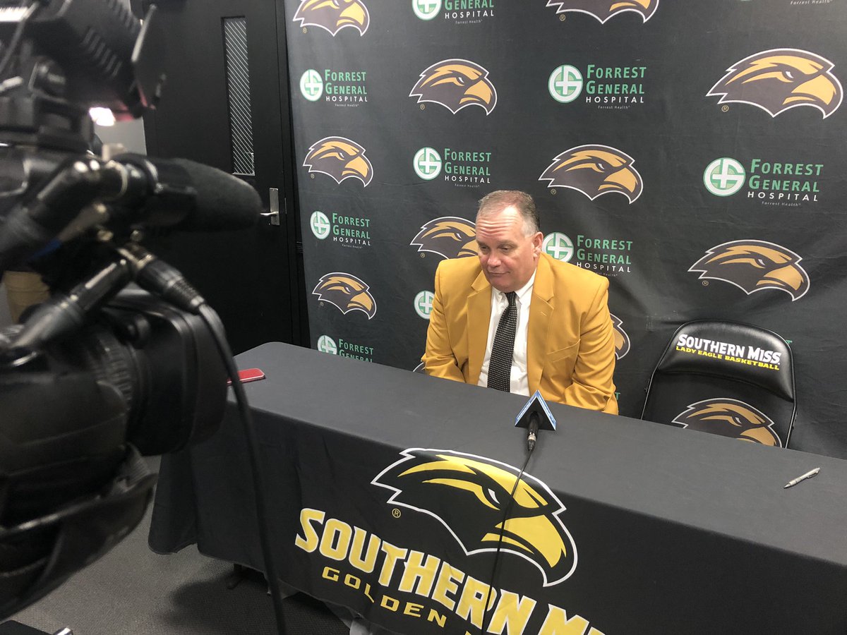 TaylorCuret's tweet photo. “I’m very pleased where we’re headed but we’re not there yet. But our blinker’s on and we’re turning.”

#USM basketball heads into the New Year 13-2 (2-0 Sun Belt).

@wdam #SMTTT https://t.co/yauTf8I7iE