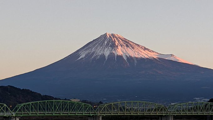 日の出の方は地平線に雲があって撮れず(^^;) 
