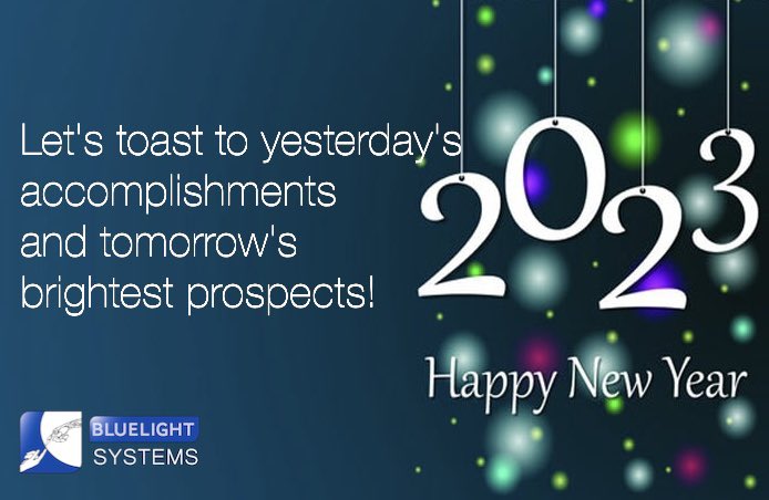 Bluelight_Sys's tweet photo. Wishing you and your family a blessed New Year!

 #happynewyear #happyholidays https://t.co/7wGL134sdy