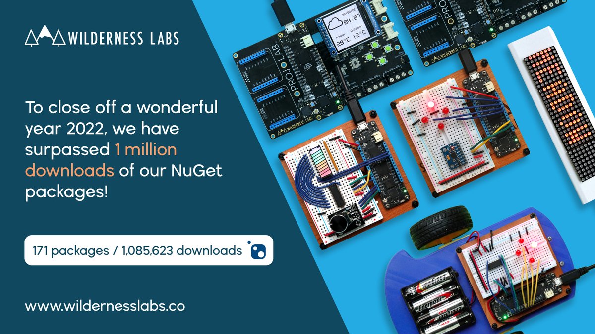 wildernesslabs's tweet photo. Thank you all so much for your support! Happy New Year wherever you are, and let's keep building amazing things together in 2023! Cheers! #meadowiot #dotnet #csharp #happynewyear #newyear #2023 #iot #connectedthings #celebration #microsoft #visualstudio #vscode #nuget https://t.co/grWhTgHpSu