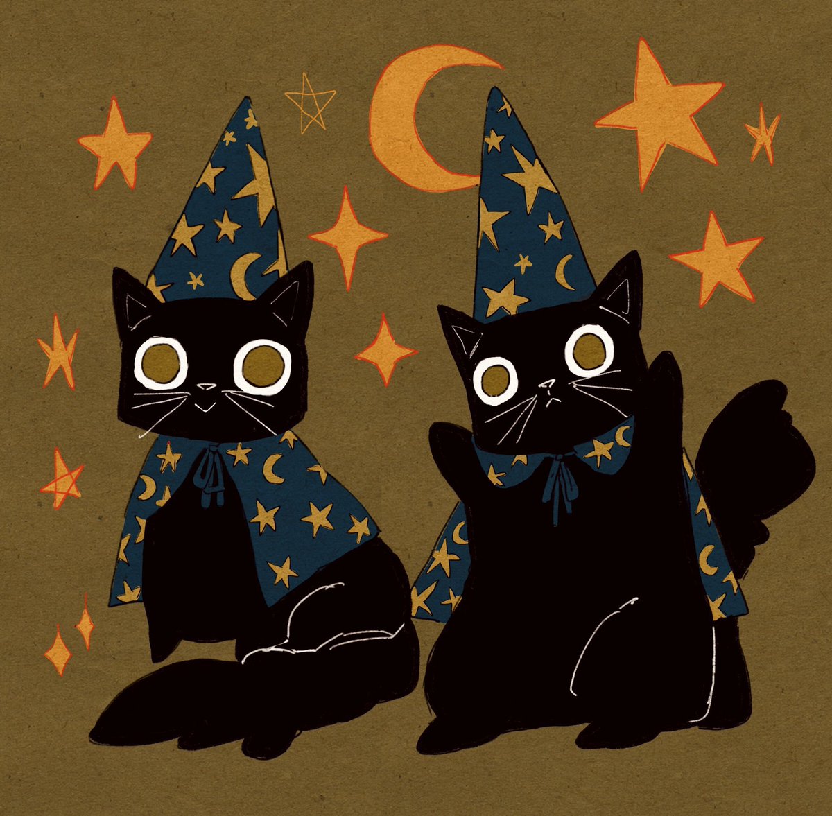 「dylan make a tune for cat wizard!   」|Libbyのイラスト