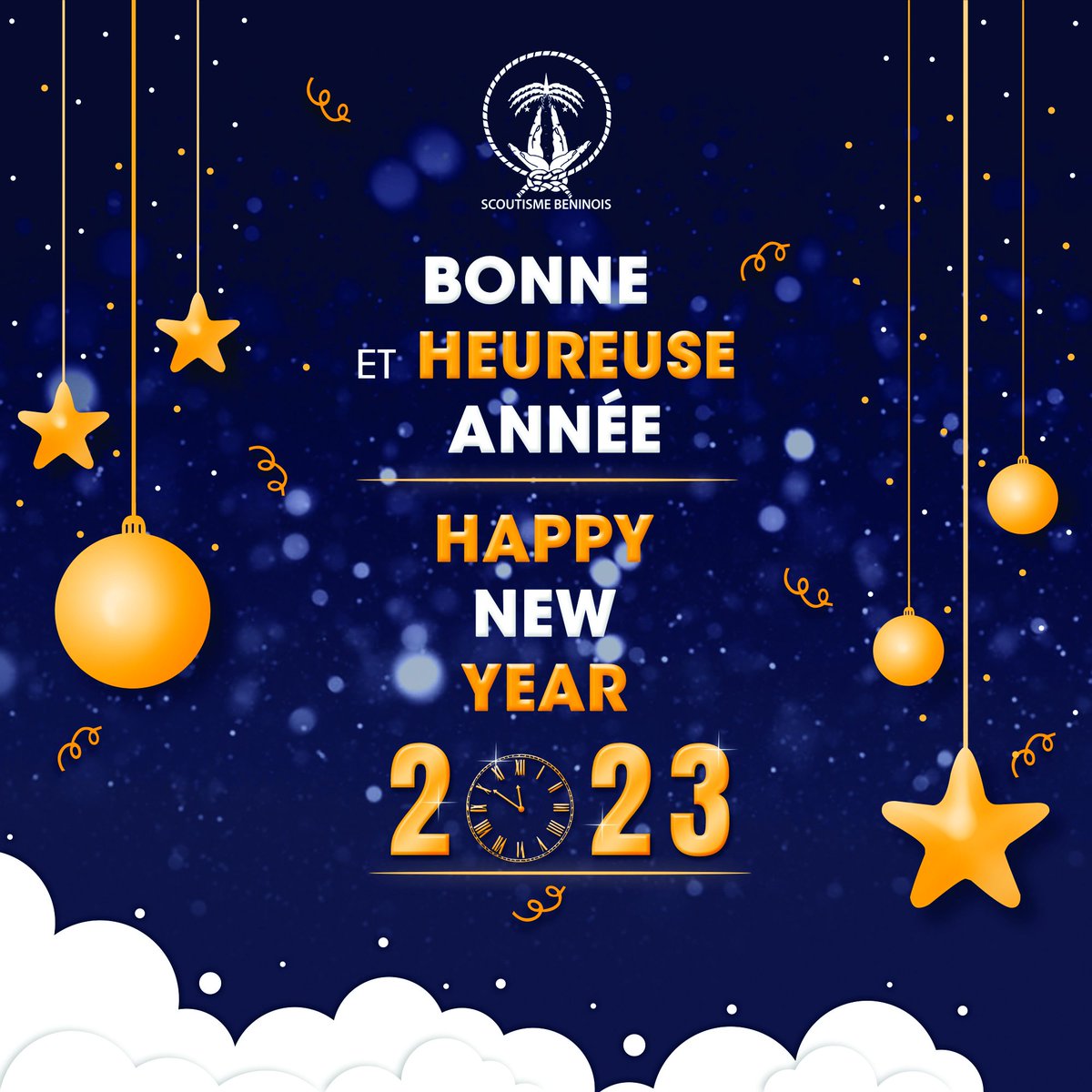 ScoutsBenin's tweet photo. Le Scoutisme Béninois souhaite à toutes et à tous une bonne et heureuse année 2023.
@worldscouting
@ScoutingAfrica https://t.co/PNcDfTsQdr