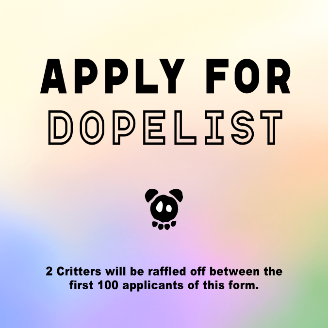 onedopekids's tweet photo. Thought the fun was over for today? Guess again. 🤭

We are happy to launch our @OneDopeList application! ⚡️

APPLY HERE 
https://t.co/JmyNT05gMd

There will be a few prizes to be won. 🤫

Like + RT + Tag some friends to be considered for approval.
#NFT #Solana #ODK https://t.co/Y1mjbgicYO