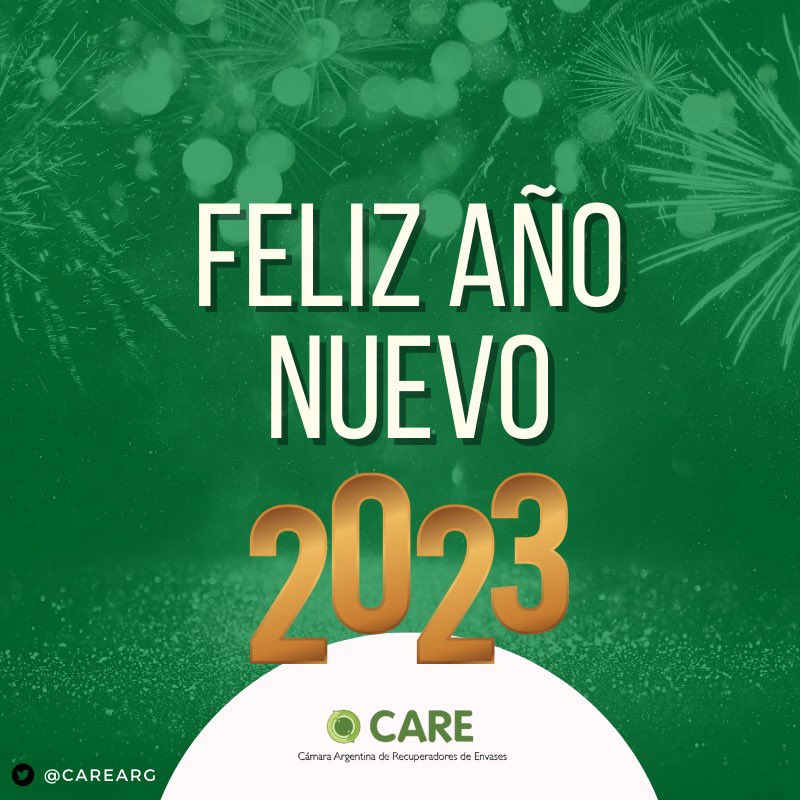 CAREarg's tweet photo. Muchas felicidades para todos en este Año Nuevo que se viene! 🔜 

Seguiremos generando puestos de trabajo y cuidando el medio ambiente!

Muchas felicidades!! ♻️🛢🇦🇷

#CAREargentina #CuidamosElMedioAmbiente https://t.co/UL5amC0s9b