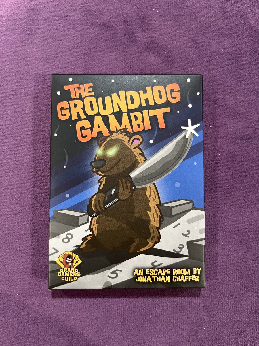 EricSummerer's tweet image. The Groundhog Gambit from @GrndGmrsGld and Jonathan Chaffer is easily my favorite of the Holiday Hijinks series. Timey-wimey nonsense that has you seeing cards multiple times, and a super size playtime results in an epic adventure in a very small package. Good times!
